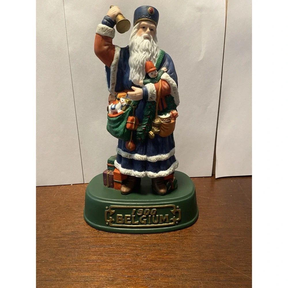 Santa Claus Porcelain Figure Belgium 1900‎ Grandeur Noel Santa Of The World 10